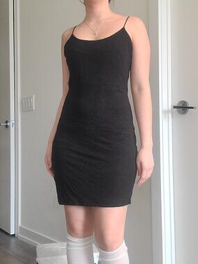 Wilfred Free Black Tank Summer Mini Dress